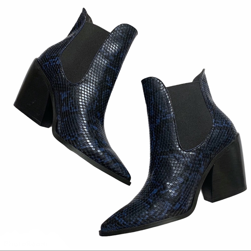 NEW Steve Madden Gail Snake Print Ankle Boots 6.5 - Picture 11 of 11